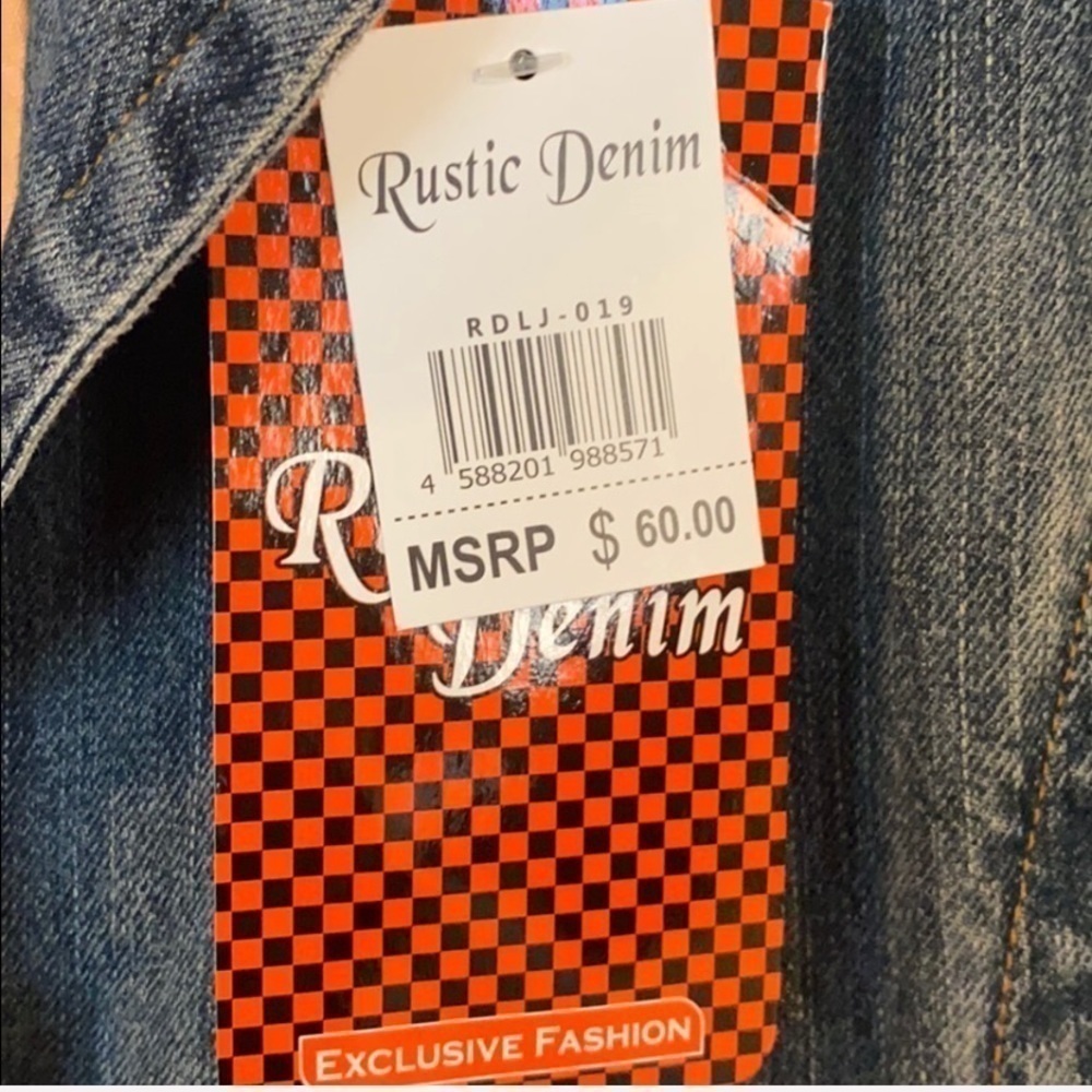 Rustic Denim blazer jacket, medium, New with tags - Picture 4 of 9